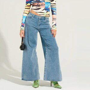 Best Night Yet Dreamjean Comfy Stretch Denim Wide Leg Jeans